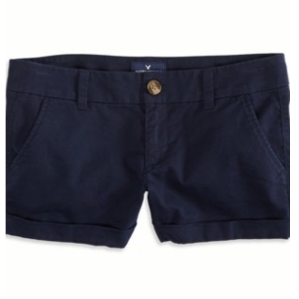 American Eagle Outfitters navy midi short 3.5in inseam